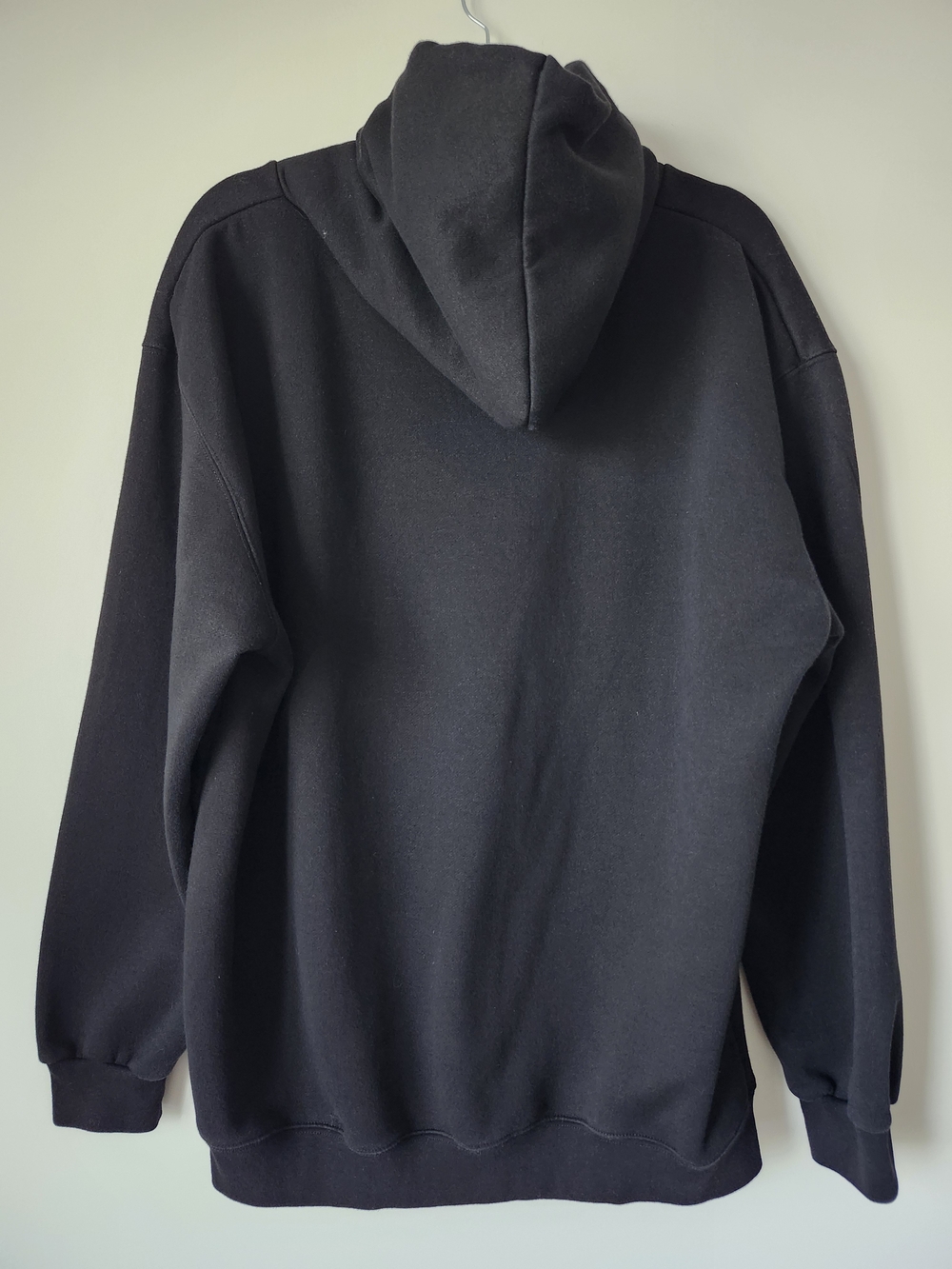 Black Pullover Hoodie with Eagle Rhinestone Graphic - Picture 8 of 9